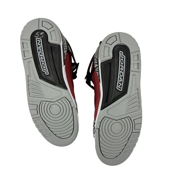 NIKE JORDAN SPIZIKE LOW (GS) GYM RED/BLACK SIZE 4.5Y/WOMEN'S 6 [FQ3950-600] - Picture 8 of 8